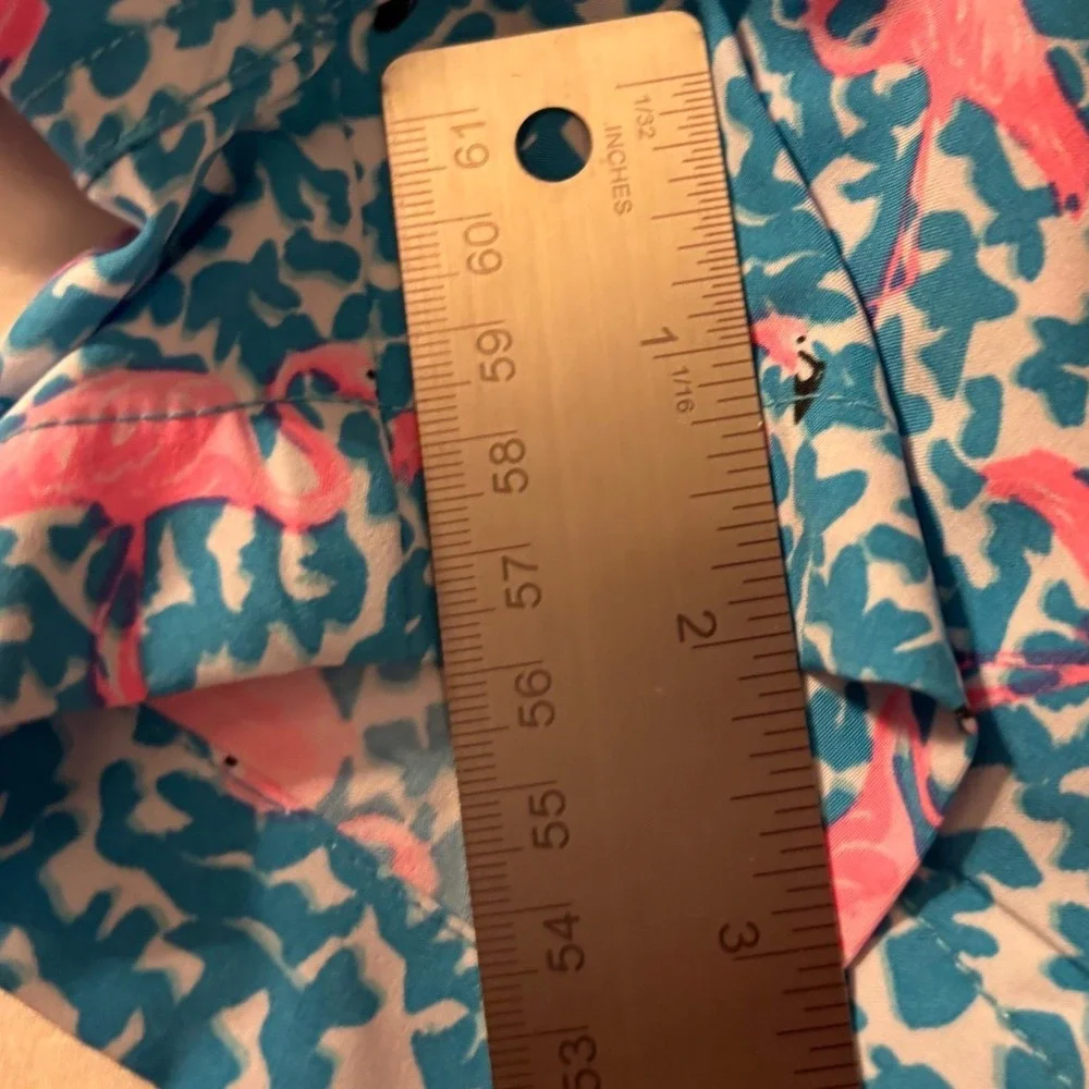 Chubbies Youth Boys Swim Trunks Pink Flamingo Teal Blue Mesh Lined Shorts XS 6/7